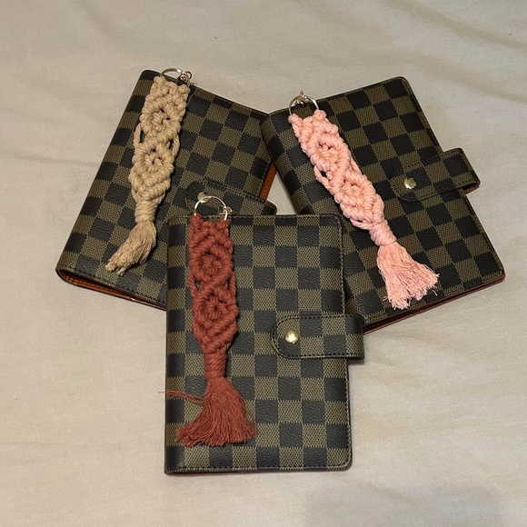 Checkered A6 Planner Cover Bundle | Agenda Organizer - Picture 1 of 12